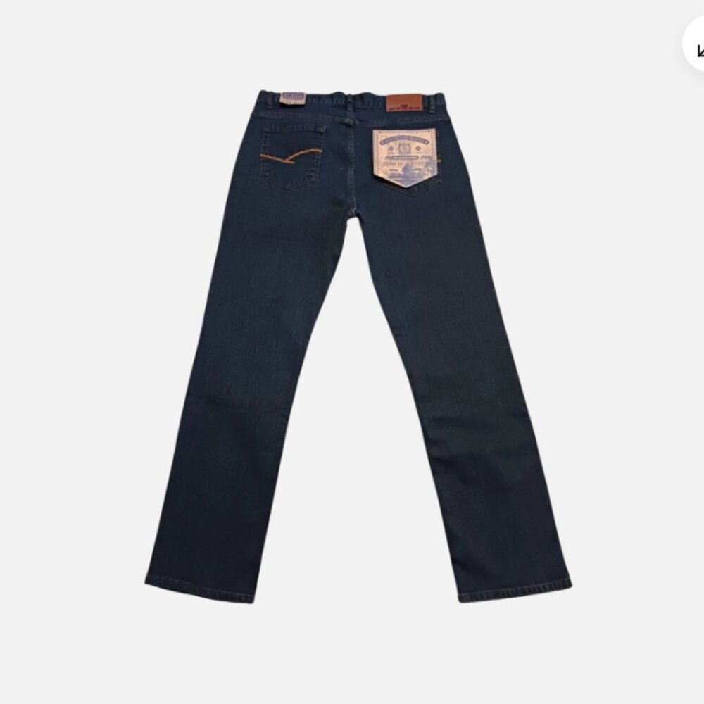 Recycled Blues mens Jeans 34 x 32 Slim Straight Stretch Denim Indigo Blue 120382 - Picture 2 of 12